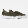 thumbnail image 2 of ILSE JACOBSEN Adult Female Tulip 3373 Platform Flat Shoes, Color: Deep Olive, Size: 36, 2 of 5