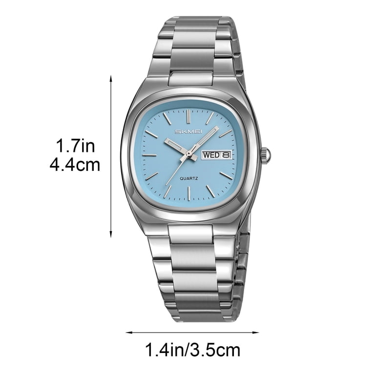 Couple Quartz Watches Set for Men and Women Stainless Steel  display picture 2