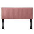 thumbnail image 3 of Tufted Headboard, Full Queen Size, Velvet, Pink, Modern Contemporary Urban Design, Bedroom Master Guest Suite, 3 of 10