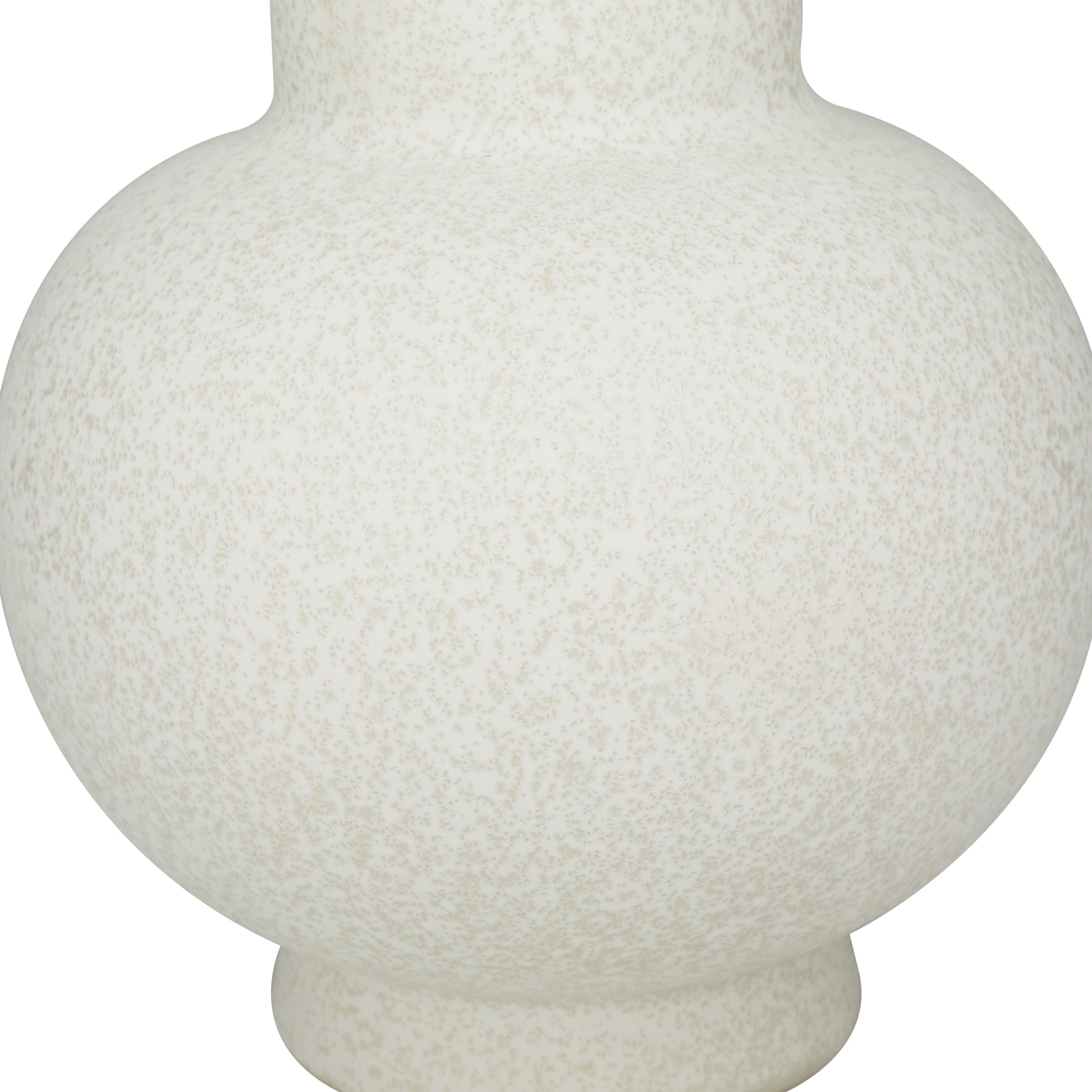 CosmoLiving by Cosmopolitan 15" Handmade White Ceramic Vase