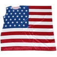 thumbnail image 5 of vlrwzc America Flag Clothinng Wearable American Flag Top USA Flag Outfits Patriotic Cape for 4th of July Independence Day, 5 of 7