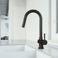 thumbnail image 4 of VIGO Gramercy Single Handle Pull-Down Spout Kitchen Faucet in Matte Black, 4 of 12