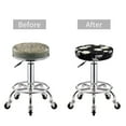 thumbnail image 4 of Goofa Daisies Flowers Printed Stool Covers Round, Waterproof Round Bar Stool Covers Anti-Slip Round Bar Stool Seat Cover with Elastic Bands Durable -12 inch, 4 of 7