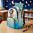 thumbnail image 3 of DISNIMO Cute Cartoon Lion Large Capacity School Backpack for Elementary Middle School Kids, Multi Compartment Bookbag with Side Mesh Pockets for Daily Use, Travel, 3 of 7