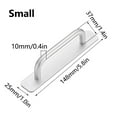 thumbnail image 2 of BE-TOOL 2PCS Self-Adhesive Door Handles Cabinet Drawer Handles Pulls for Shower Rooms Kitchen Bathroom (Silver, 148mm/5.8in), 2 of 8
