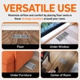 thumbnail image 7 of 2X10 Floor Vent Covers Floor Register with Mesh Cover Trap, Heat and Air, Walkable Metal Floor Register for HVAC Duct, Contemporary, Light Grey, 7 of 7