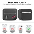thumbnail image 2 of Silicone Airpods Pro 2 Case,Protective Covers Skin Game-Machine Design for Airpods Pro 1/2[Support Wireless Charging] (Black), 2 of 6