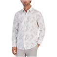 thumbnail image 1 of Alfani Mens Dotted Floral Button Up Shirt, White, Medium, 1 of 1