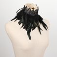 thumbnail image 1 of Envoltura de cuello gótico Salvador Pluma Artificial para cosplay, 1 of 10
