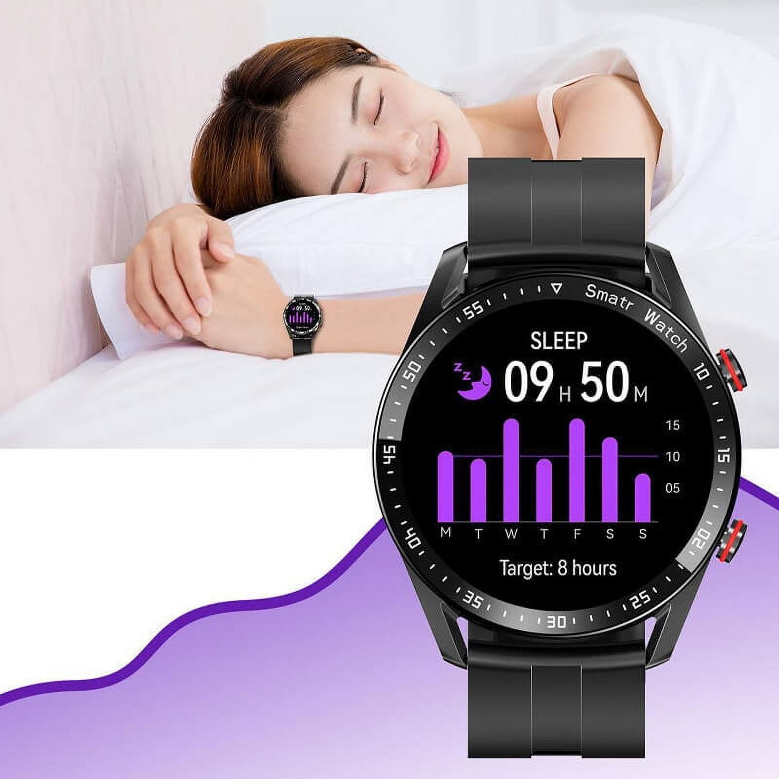 Btomtd Smart Watch,Digital Watch,Bluetooth Call Smartwatch Stainless Steel Strap Watch