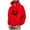 Red, variant on Lorytime Workout Hoodies for Men Printted Sweatshirt Buttom Long Sleeve Drawstring Pullover with Pocket Tops Blue XL