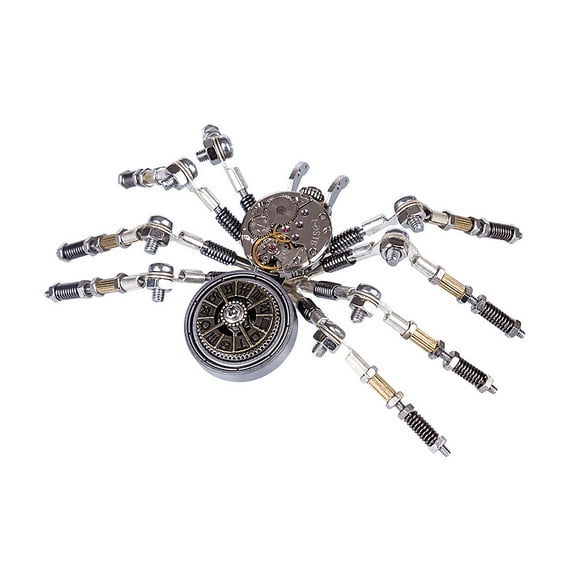 3D Spider Metal Puzzle Model Kit to Build for Adults Teens, Mechanical Steampunk DIY Assembly Birthday Christmas Hobby Gift Collectible Display Ornaments