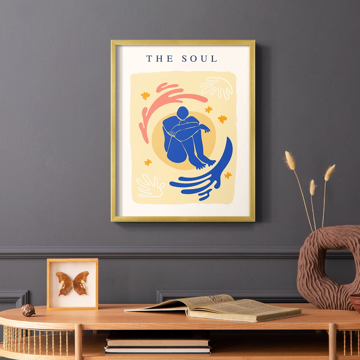 Matisse CCCXII in Gold Solid Wood 16 x 20 Framed Print