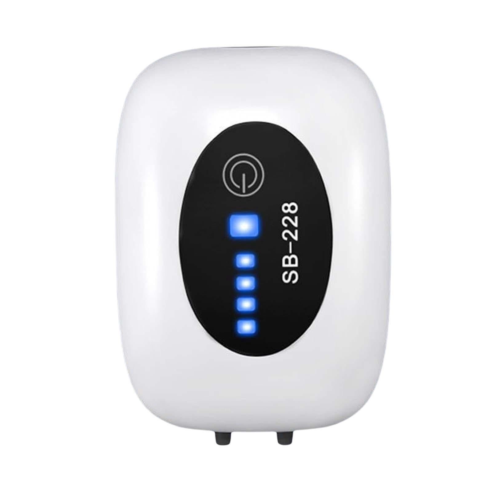 Aquarium Air Pump USB, Quiet Aerator for Fish Tank, Portable Bubbling Compact, Aquarium Fish tank Pump for Freshwater, Fishing Breeder Box Double Hole