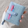 thumbnail image 2 of Cartera de piel de cocodrilo con hebilla para mujer, tarjetero corto con cremallera, monedero para varias tarjetas, 2 of 5