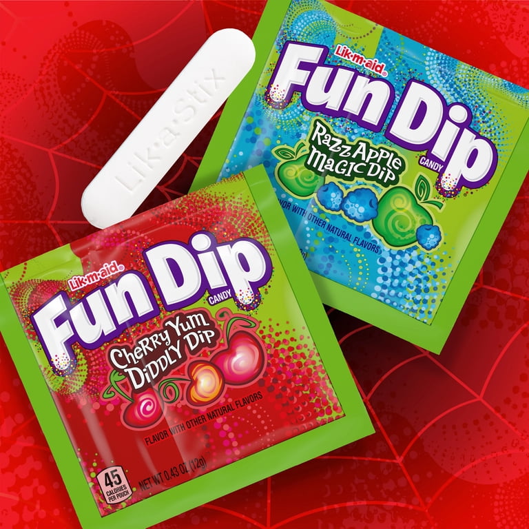 Fun Dip Halloween Razz Apple Magic Dip & Cherry Yum Diddly Dip