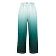 thumbnail image 4 of Jxximdong Cargo Pants for Women, Gradient Printed Loose Pocket Patchwork Casual Pants, Green Womens Casual Trousers, 4 of 5