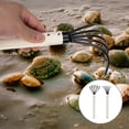 thumbnail image 4 of Durable Hand Rake with 5 Tine Claw for Beach Shell Digging and Gardening Iron, 4 of 8
