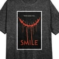 thumbnail image 2 of Smile Movie Poster Art Women's Black Heather Sleep Shirt-Medium, 2 of 2