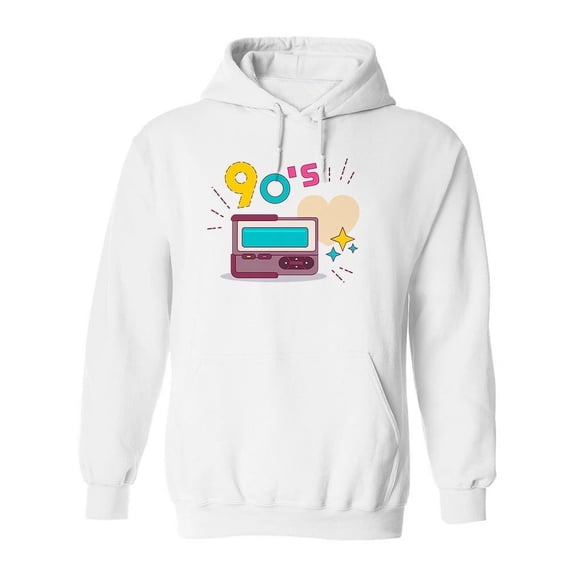 90's Cassette Player Hoodie Women -Image by Shutterstock, Female Large