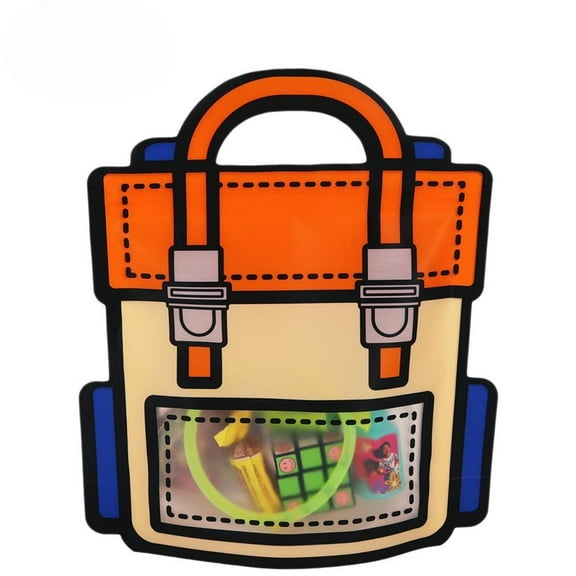 20 pack Gift Bags for Kids Birthday Party Supplies - Bulk Goodie Bag for Candy, Snacks, or Favors with Resealable Ziplock Seal (Orange/Small)