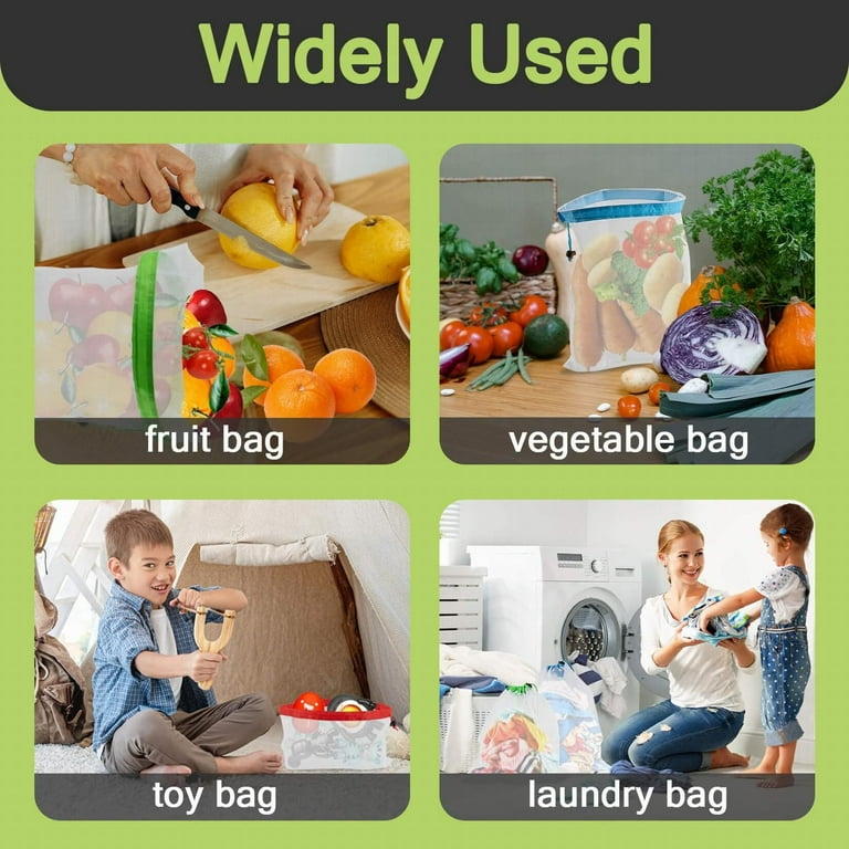 Reusable veggie storage bags hotsell
