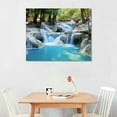 thumbnail image 2 of ARISTURING Trees Forest Canvas Wall Art Landscape Waterfall Painting Mountain River Artwork Wall Decoration Nature Art Prints Framed for Bedroom Bathroom Home Office Decor (20x16 inch), 2 of 4