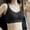 Black, variant on Women's Seamless Latex Push Up Bra Women's Small Large Jelly Strip Soft Support Comfortable Breathable Mesh Fixed Cup Bra Milk Cups for Bra Womens Bras Comfortable Front Closure Running Girl Sports