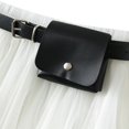 thumbnail image 5 of Tanhomme Women's Tulle Skirts Elastic High Waist Pleated Mesh Flowy Party Long Tutu Skirts Mesh Layered Midi Irregular Tulle Skirt Summer High Waist Up Party Petticoat Skirt Elegant Tutu Midi Skirt, 5 of 7