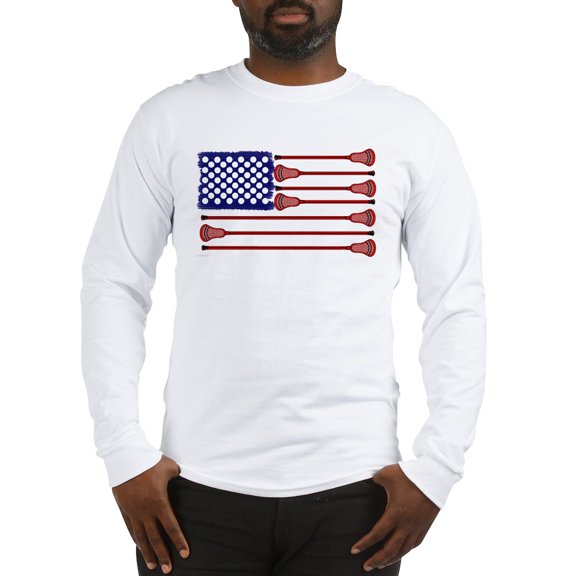 CafePress - Lacrosse Americas Game Long Sleeve T Shirt - Unisex Cotton Long Sleeve T-Shirt