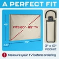 thumbnail image 3 of Garnetics 80-85” Outdoor TV Cover Waterproof and Weatherproof Outside Television Protector, Beige, 3 of 7