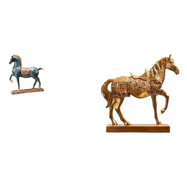 Figura de caballo,Figura de caballo Escultura animal coleccionable,Adorno de centro de mesa con estatua de caballo de resina,Estatuas de caballos,Estatuas de caballos Figura de caballo Figura