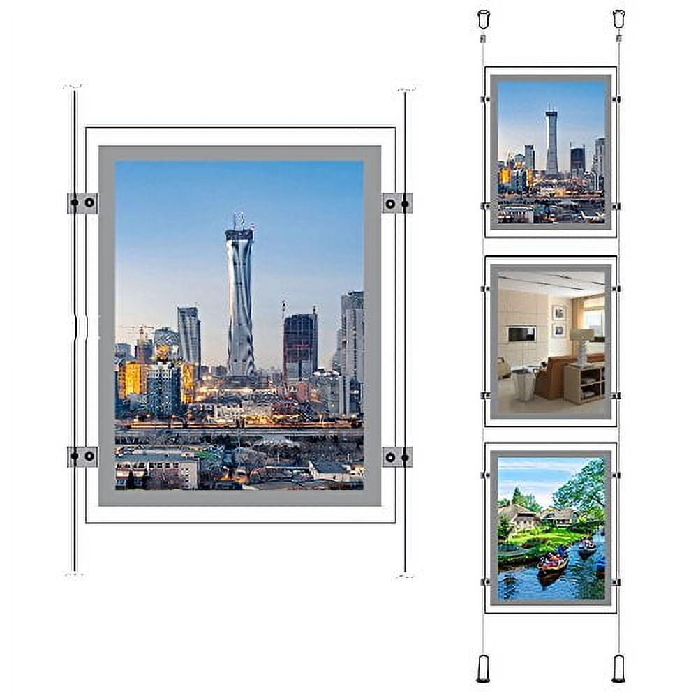 Real Estate Window Hanging Acrylic Photo Frame Advertising Display Office L : HKSIGN Real Estate Window Hanging Acrylic Photo Frame