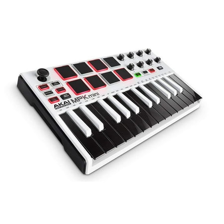 Akai MPK Mini MK2 White Compact Keyboard And Pad