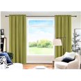 thumbnail image 1 of 2 Panels lime green solid blackout thermal rod pocket foam lined window curtain drape R64 84" length, 1 of 3