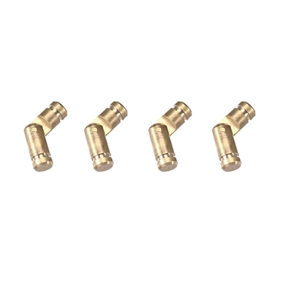 Quroko Brass Barrel Hinge, Cylindrical Design Hinge for Wooden Boxes, Jewelry Case, Cabinet and Doors (4*15- Copper Color, 4pcs)