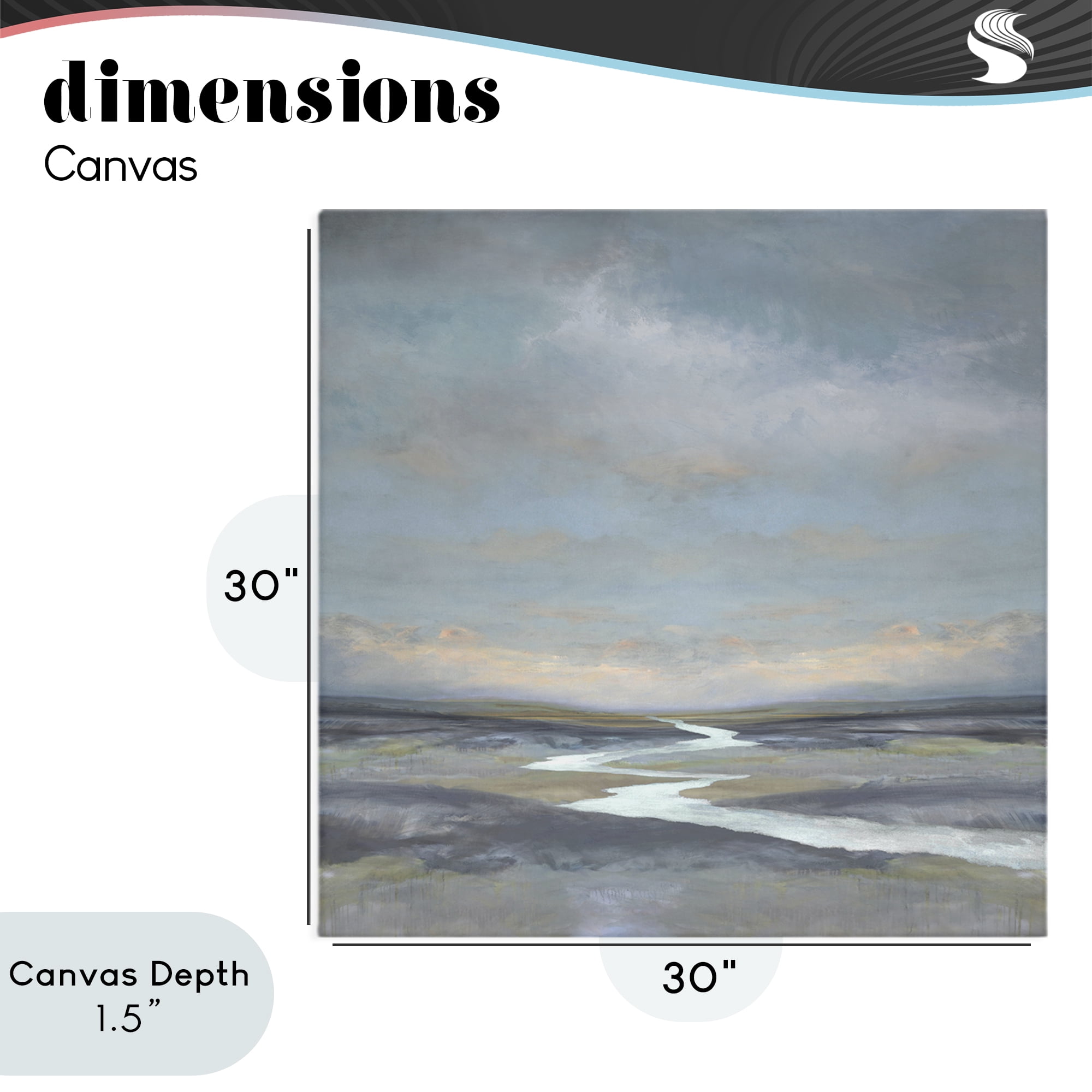 Stupell Industries Riverbend Misty Atmosphere Canvas Wall Art, design by Christy McKee