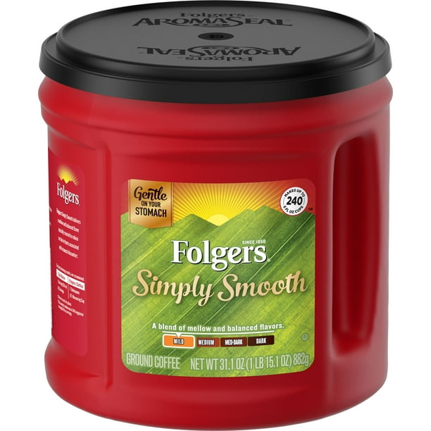 Folgers Simply Smooth Ground Coffee, 31.1Ounce
