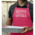 thumbnail image 4 of ThisWear Everything is Better in Nana's Kitchen Apron for Cooking Two Pocket Apron Heliconia, 4 of 7