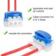 thumbnail image 3 of Conector de Cable L Ed de resina de 30 Uds, conector, conexión S Compatible con cortacésped Ic para exteriores,, 3 of 5