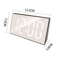 thumbnail image 4 of Reloj Despertador con Espejo LED Reloj de Mesa con RepeticióN Digital Luz de Despertador Pantalla de Temperatura DecoracióN del Hogar, Reloj Rojo, 4 of 7
