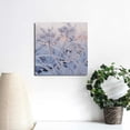 thumbnail image 3 of JEUXUS  Snowy Dandelion Canvas Wall Art, White Dandelion Snowing Day Prints Artwork, Nature Plant Painting Ready to Hang for Home Wall Decor, 3 of 4