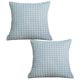 thumbnail image 3 of Paquete de 2 fundas de almohada de seda hielo | Funda de cojín cuadrada Cool Texture | Poliéster lavable extraíble | Almohada de cintura de sofá decorativa suave y transpirable | 45x45cm | Protector, 3 of 8