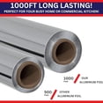 thumbnail image 3 of Urban Box Co Aluminum Foil Rolls, 12" x 1000' inches, Commercial-Grade Silver Wrap, Durable & Tear-Resistant, 1 Count, 3 of 4