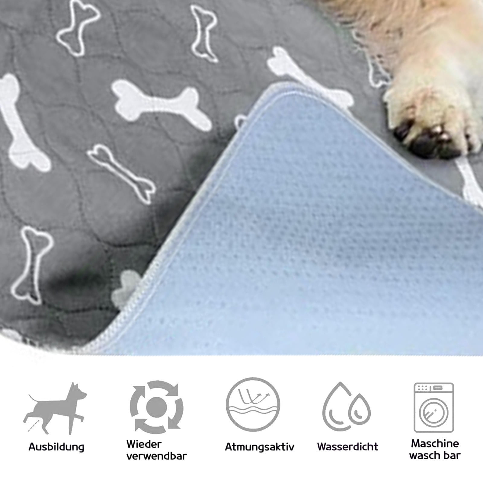 Novazen Puppy Pet Pads, Reusable Puppy Pads with pheromones, Washable Pet Pads for Dogs & Cats, Durable Leak-Proof & Anti- Pet Training Pads
