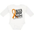 thumbnail image 3 of Inktastic Never Stop Fighting Multiple Sclerosis Awareness Boys or Girls Long Sleeve Baby Bodysuit, 3 of 5