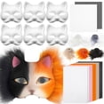 thumbnail image 1 of Therian Mask Kit de bricolaje Seenelling Blank Cat con fieltro y pelo sintético, 1 of 6
