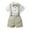 Beige, variant on WOYY Infant Boys Outfits Short Sleeve Button-Down Shirt Suspenders Shorts Set, Sizes 18-24M