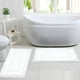 thumbnail image 5 of Juego de alfombras de baño SHACOS, 2 unidades, tapetes de baño absorbentes de color blanco, 5 of 9