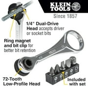 Klein Tools 85515HD Flip Socket, Mini Ratchet and Multi-Bit Driver Set